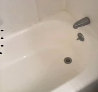 Bathtub restoration after cleaning